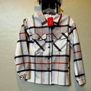 Shacket light super cute new with tags size small